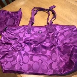 Authentic Coach travel tote.